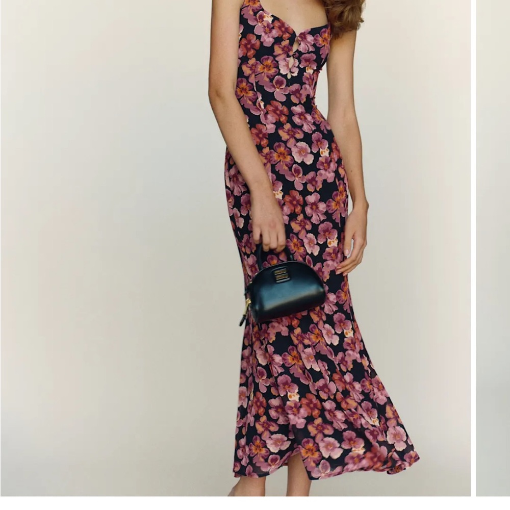 Reformation Laine Dress in Pansy